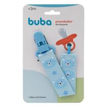 Prendedor de Chupeta Buba Clip com Trava 3+ Meses Azul 1 Unidade Prendedor de Chupeta Buba Clip com Trava 3+ Meses Azul 1 Unidade