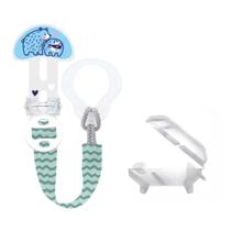 Prendedor de Chupeta Clip it & Cover 0+ Meses Azul MAM
