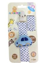 Prendedor de Chupeta com Bichinho de Pelucia e Trava Premium