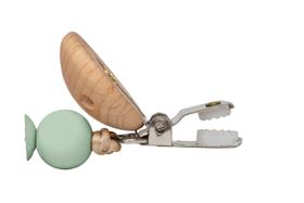 Prendedor de Chupeta com Bolinhas de Silicone e Bambu Verde Buba