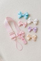 Prendedor De Chupeta Com Lacinho Premium Com Bico Para Bebe Prendedor De Chupeta Com Lacinho Premium Com Bico Para Bebe