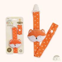 Prendedor de chupeta com pelúcia