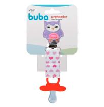 Prendedor De Chupeta com Presilha Menina Buba