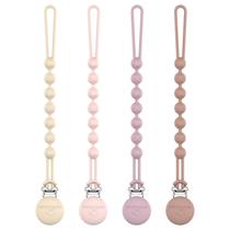 Prendedor de Chupeta Cuddle Campus de Silicone, Peça Única, Kit com 4