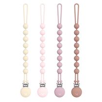 Prendedor de Chupeta Cuddle Campus em Silicone, Peça Única, Kit com 4