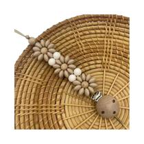 Prendedor De Chupeta De Silicone Artesanal Para Bebê Recém-Nascido Com Flor, Suporte Para Chupeta,