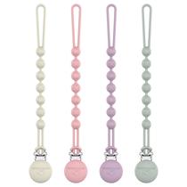 Prendedor de Chupeta de Silicone Cuddle Campus, Peça Única, Kit com 4