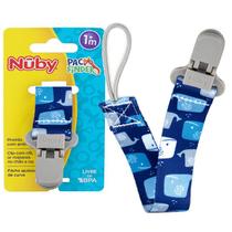 Prendedor de Chupeta Infantil Estampado Baby Nuby Cor:Baleia Prendedor de Chupeta Infantil Estampado Baby Nuby Cor:Baleia