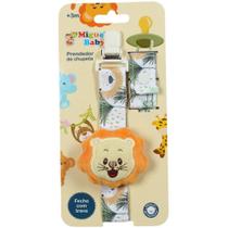 Prendedor de Chupeta Leão Laranja Prendedor de Chupeta Leão Laranja