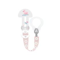 Prendedor de Chupeta MAM Clip It Rosa Estampa de Flamingo