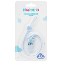 Prendedor de Chupeta Pimpolho Silicone Cor Azul +0 Meses Prendedor de Chupeta Pimpolho Silicone Cor Azul +0 Meses