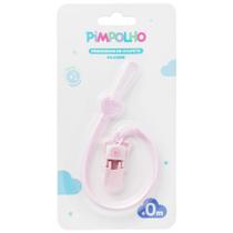 Prendedor de Chupeta Pimpolho Silicone Cor Rosa +0 Meses Prendedor de Chupeta Pimpolho Silicone Cor Rosa +0 Meses