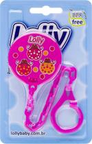 Prendedor De Chupeta Rosa 7073 - Lolly