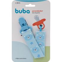 Prendedor de Chupeta Ursinho Azul Buba 14495 Prendedor de Chupeta Ursinho Azul Buba 14495