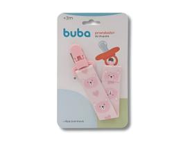 Prendedor de Chupeta Ursinho Rosa Azul Buba
