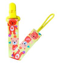 Prendedor de Chupeta Urso Clipe com Trava Lavável Universal Prendedor de Chupeta Urso Clipe com Trava Lavável Universal