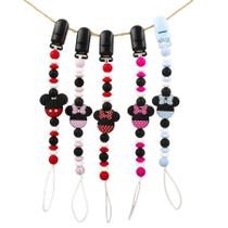 Prendedor de chupetas Presilha com Mordedor Mickey Disney