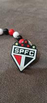 Prendedor de Chupetas Tricolor - São Paulo Futebol Clube com Nome Personalizado