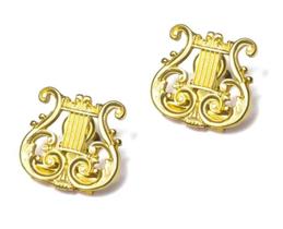 Prendedor de Hinário / Partituras Lira Par - Flash de Ouro