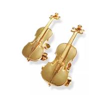 Prendedor de Hinário / Partituras Violino Par - Flash de Ouro