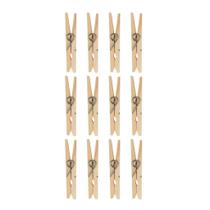 Prendedor De Madeira 12 Peças - Mor