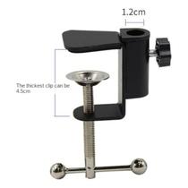 Prendedor de Mesa Garra Suporte De Metal Para Luminária Mic