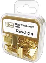 Prendedor de papel 19mm dourado - 178268 - TILIBRA