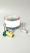 Prendedor de Papel 32mm Candy Colors 24 Unidades