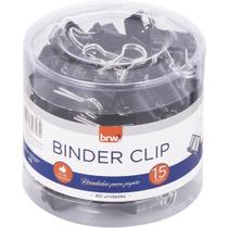 Prendedor de Papel Binder 15MM Preto POTE-60 Prendedor de Papel Binder 15MM Preto POTE-60
