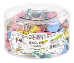Prendedor De Papel Binder Clip 25mm Tom Pastel 4 Cores 48 Unidades BRW Prendedor De Papel Binder Clip 25mm Tom Pastel 4 Cores 48 Unidades BRW