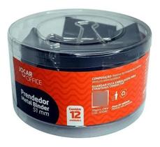 Prendedor De Papel Binder Clip Jocar 51 Mm Pote Com 12