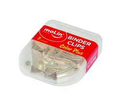 Prendedor De Papel Binder em Metal Dourado Ouro 25mm