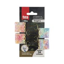 Prendedor De Papel E Caneta Inspire Holic 25MM c/4un Tris