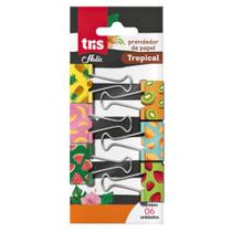 Prendedor de Papel Holic Tropical com 6 Unidades TRIS Prendedor de Papel Holic Tropical com 6 Unidades TRIS