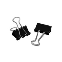 Prendedor De Papel Preto Cim 15Mm Em Metal 60 Unidades