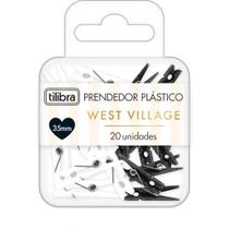 Prendedor De Papel West Village 32Mm Pt/Br C/20Un