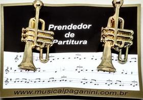 Prendedor De Partitura Ou Hinário Modelo Trompete (par) Prendedor De Partitura Ou Hinário Modelo Trompete (par)