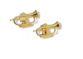 Prendedor De Partituras Flugelhorn Flash De Ouro 2 Unidades