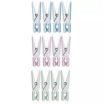 Prendedor de Plástico Fashion 12 Peças - 6063 - MOR