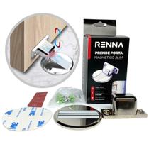 Prendedor De Porta Batedor Magnético Trava Com Imã Cromado