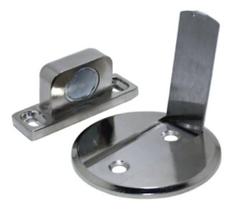 Prendedor De Porta Batente Magnetico Slim Aço Cromado
