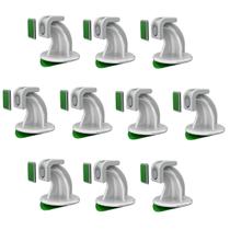 Prendedor de porta magnético adesivo para porta pivotante Branco - 10 unidades