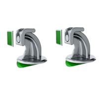 Prendedor de porta magnético adesivo para porta pivotante Cromado - 2 unidades Prendedor de porta magnético adesivo para porta pivotante Cromado - 2 unidades