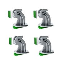 Prendedor de porta magnético adesivo para porta pivotante Cromado - 4 unidades Prendedor de porta magnético adesivo para porta pivotante Cromado - 4 unidades