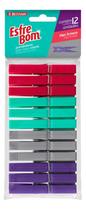 Prendedor De Roupa Classic Plástico Com 12 Unidades Esfrebom