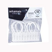 Prendedor De Roupa Cristal Com Haste Fixadora 6X1,5Cm Prendedor De Roupa Cristal Com Haste Fixadora 6X1,5Cm