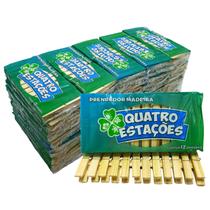 Prendedor de Roupa de Madeira Quatro Estações Sustentável e Resistente Para Varal 3 Dúzias 36 unidades Prendedor de Roupa de Madeira Quatro Estações Sustentável e Resistente Para Varal 3 Dúzias 36 unidades