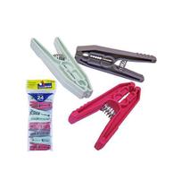 Prendedor De Roupa De Plastico Com 24 Pecas