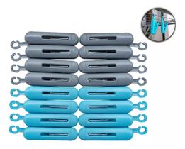 Prendedor De Roupa Pregador Com Gancho P/ Varal 16 Unidades Secalux