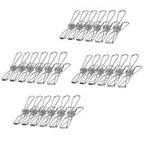 Prendedor de roupas em inox c/ 24 pcs